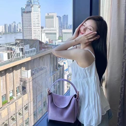 【刘亦菲赵露思同款】品牌直发 APEDE MOD 软牛皮奶油方包（长短双肩带）「紫色蓝色预售」 商品图0