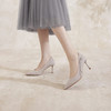 【静音系列】千百度郁金香羊皮细高跟鞋秋季尖头单鞋A24411162 商品缩略图2