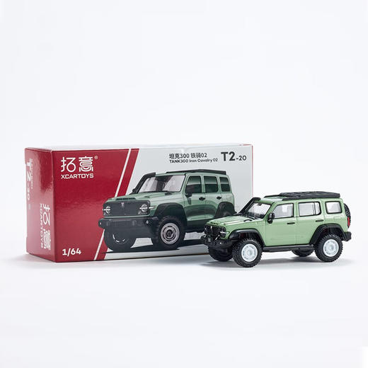 拓意合金车  T2-20	坦克300铁骑02-复古绿 商品图1