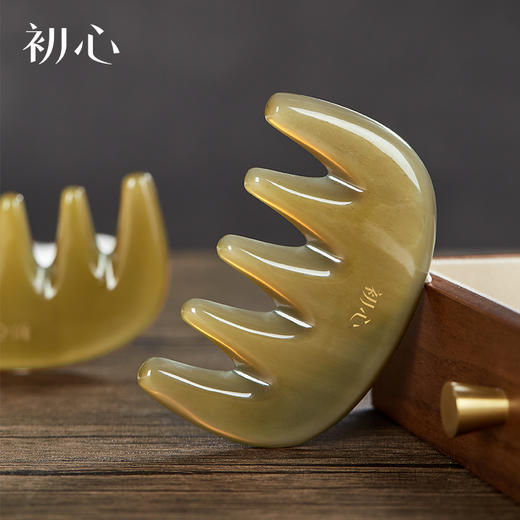 初心| 牦牛角五齿经络梳 商品图0