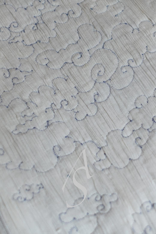 Maku 米白色祥云刺绣手织棉长袖连衣裙 商品图8