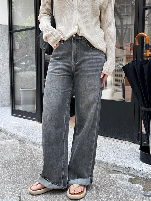 【汉麻+三醋酸】性价比之王的高腰牛仔短裤+毛边长裤，两条都自留！ 商品图1