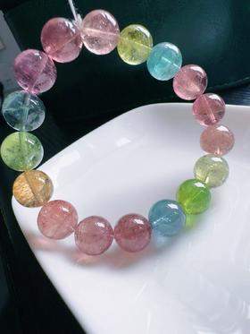 35.32g 10.8mm 碧玺手链