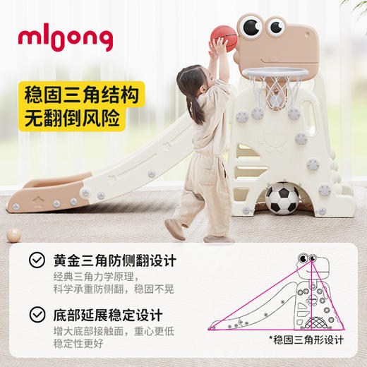 【冬日暖拥】曼龙mloong滑梯儿童室内家用小型可折叠多功能宝宝庭院滑滑梯游乐场儿童 商品图2