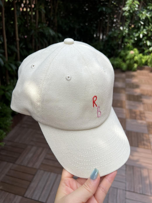78-1 潮牌 渠道货 粉红RB字母刺绣 黄油色 棒球帽 鸭舌帽 商品图9