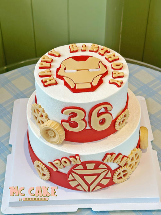 钢铁侠翻糖装饰蛋糕 商品图0