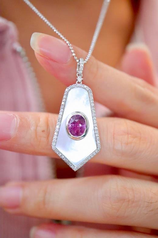 2.05ct 帕帕拉恰吊坠 商品图7