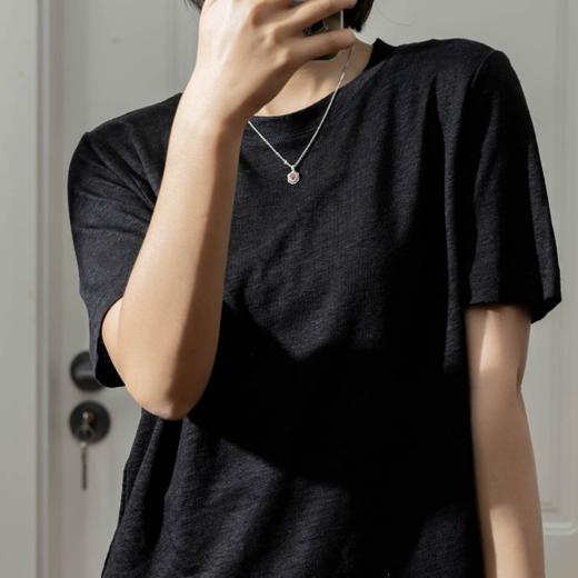菜菜家亚麻T恤|100%法国雨露麻，奢侈高克重，柔软透气 商品图2
