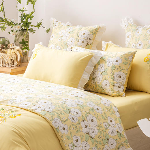 多喜爱 全棉新疆棉斜纹三/四件套 蔷薇之椿 商品图3