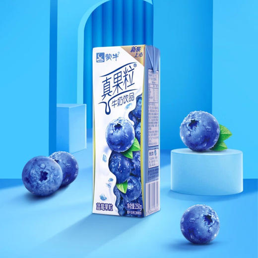 蒙牛-真果粒蓝莓果粒牛奶饮品250g *12/箱 商品图1