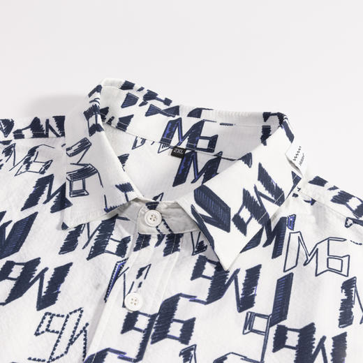 【断码清仓】HX 夏季翻领短袖衬衫S103422196101 商品图7