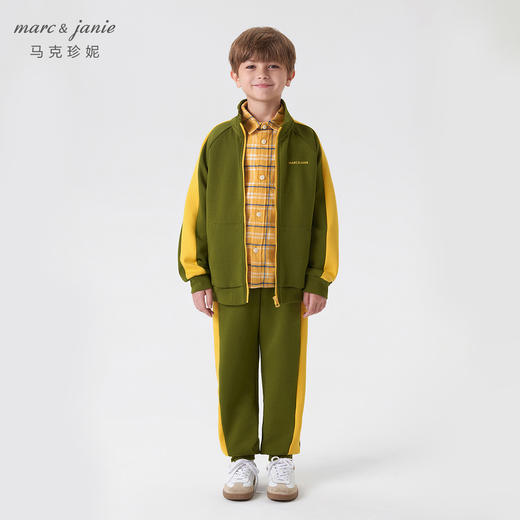 【3D空气棉】马克珍妮春儿童时尚撞色拼接运动套装231303 商品图3