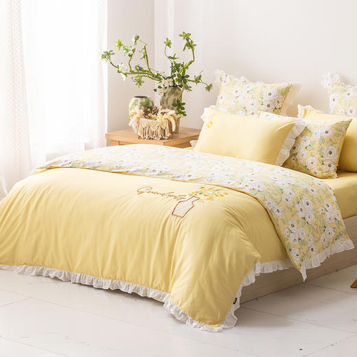 多喜爱 全棉新疆棉斜纹三/四件套 蔷薇之椿 商品图1