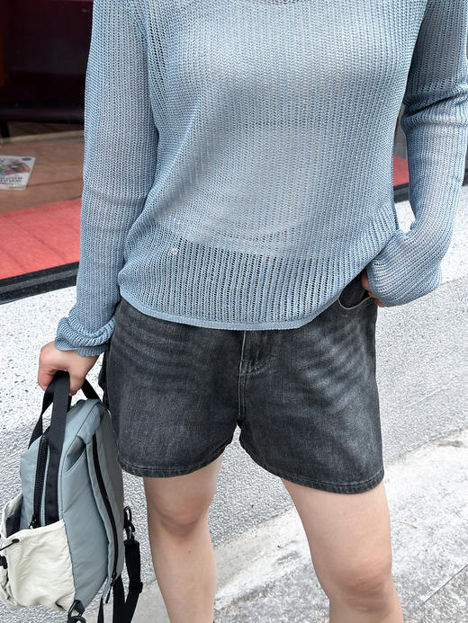 【汉麻+三醋酸】性价比之王的高腰牛仔短裤+毛边长裤，两条都自留！ 商品图2