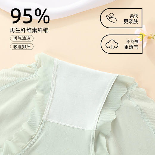 【3条装】熳洁儿 内裤女士薄荷纤维轻薄透气中腰包臀24752102 商品图5