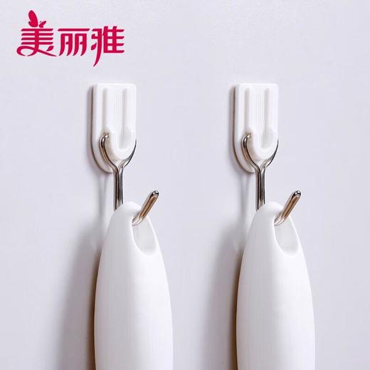 美丽雅创意粘钩 挂钩强力粘胶墙壁挂物无痕免打孔6只装/份 商品图2