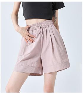 【腿精选它‘’夏季薄款休闲短款】透气速干短裤女夏季2025新款，立体剪裁显瘦显高修饰身材，松紧抽绳阔腿裤伞兵裤高腰A字五分裤QQ