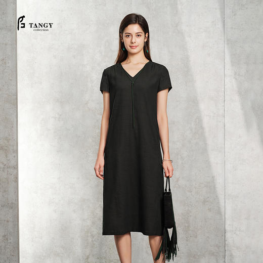 TANGY Collection天意精品2024夏季新品雅致中国风女士连衣裙 商品图0