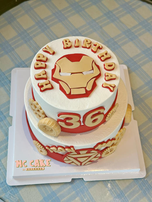 钢铁侠翻糖装饰蛋糕 商品图1