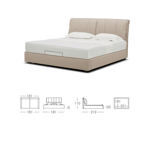 顾家家居整装 现代舒适 布艺软床 KZ.B5016(B)(C)(D) 埃菲尔 商品图13