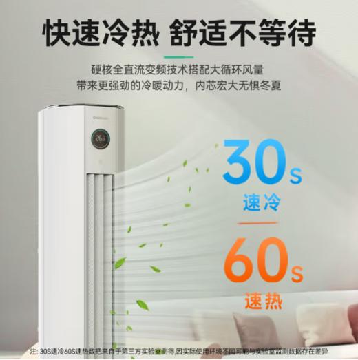 长虹（101013）大3匹新一级能效 熊猫懒二代 变频冷暖 精准控温 空调立式 空调柜机KFR-72LW/ZDTTW2+R1 商品图1