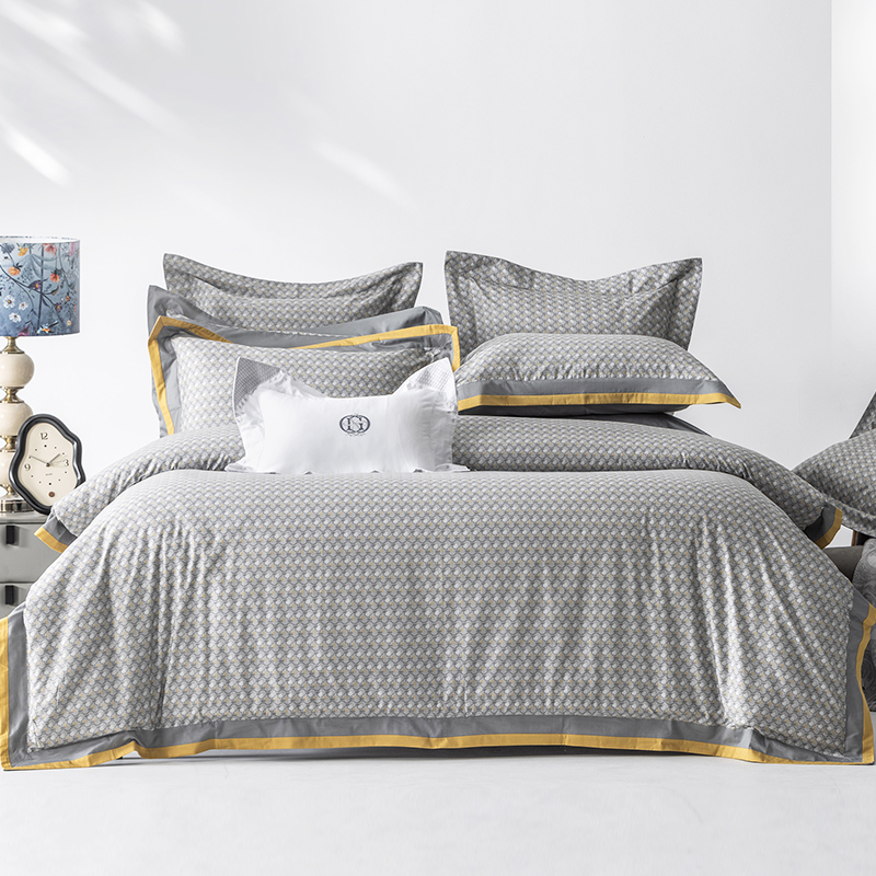 多喜爱 全棉新疆棉斜纹四件套 克希亚/安伯亚 HL
