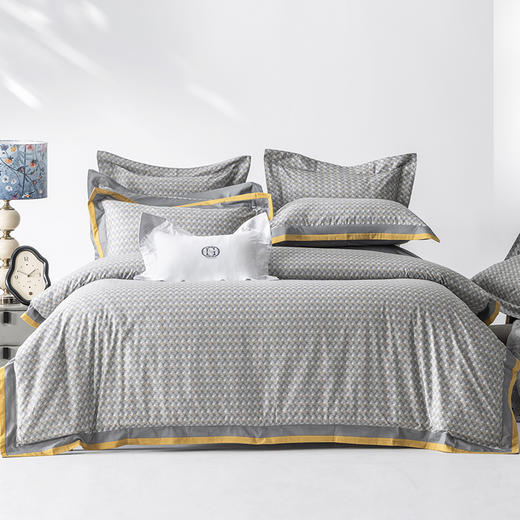 多喜爱 全棉新疆棉斜纹四件套 克希亚/安伯亚 HL
 商品图0