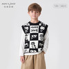 【柔蓝绒】马克珍妮男童猫咪针织马甲 儿童背心春秋款上衣231309 商品缩略图0