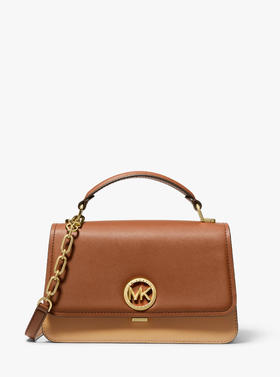 【精品】MICHAEL KORS Delancey 中号皮质手提包