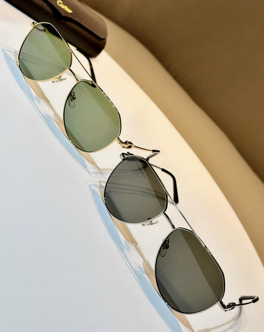 卡地亚太阳镜。灰色镜片 绿色镜片 自己备注颜色 商品图7