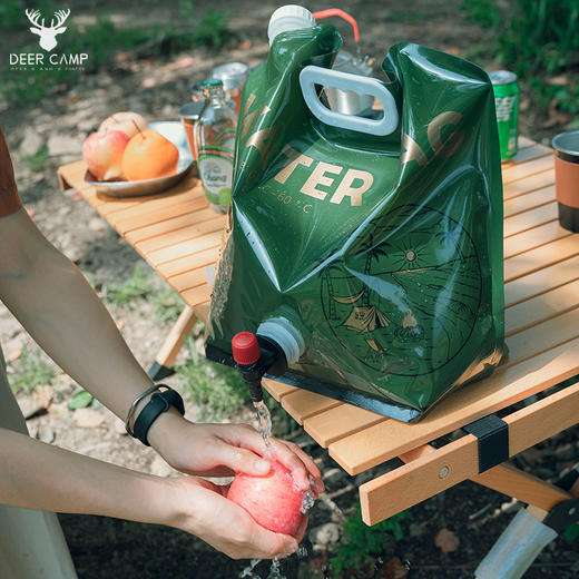 「第2个半价！大容量」户外大容量水袋 折叠储水袋 加厚带阀门露营用品软体收纳塑料水桶户外装备 商品图0