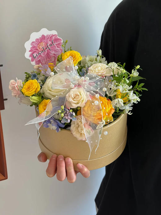 简约法式牛皮套二花盒（鲜花水果礼物伴手礼） 商品图6