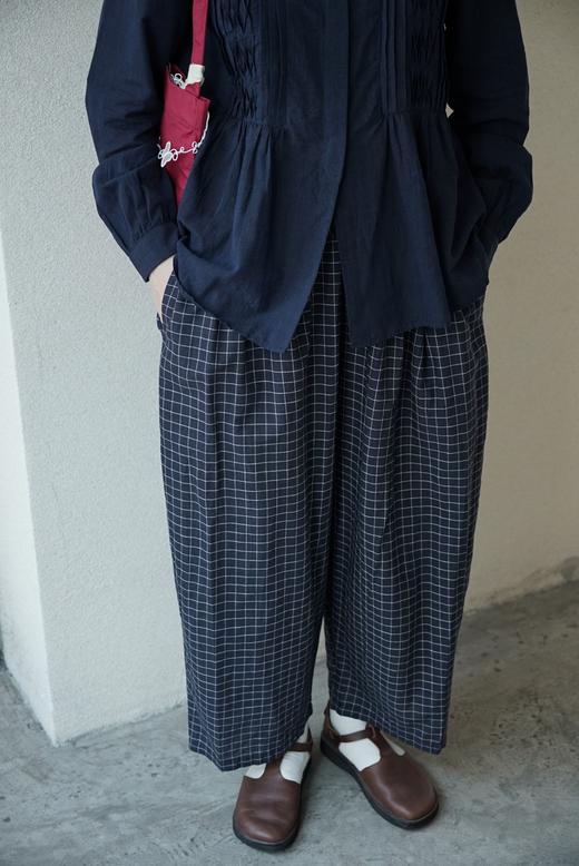 KHADI&CO ​​棉质拼格长裤休闲裤(STAR Cotton Pin Check Pants) 商品图1