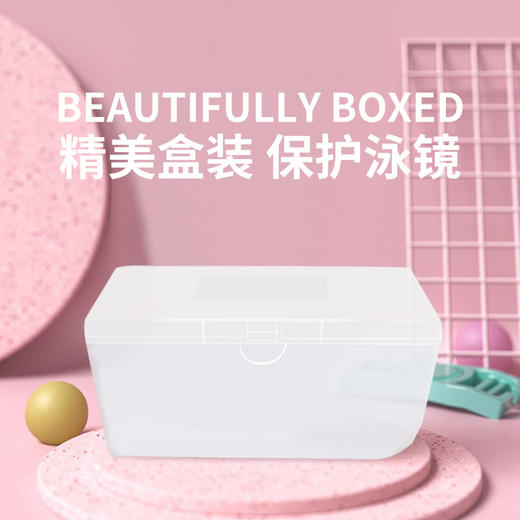 【送泳镜盒！防水防雾，严密舒服，高清体验】儿童大框游泳眼镜 高清防雾护目镜 硅胶耳塞一体防水游泳潜水镜-QQ 商品图2