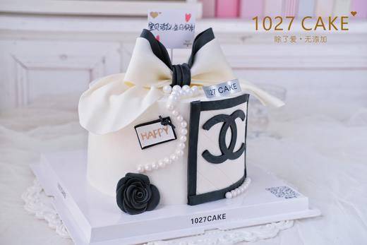 1027CAKE | 翻糖蝴蝶结 黑白小香风 商品图1