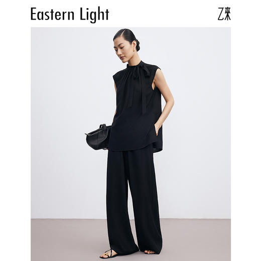Eastern Light/乙来【韩国皱丝麻】夏季凉感阔腿裤显瘦垂感裤子女 新款 商品图8