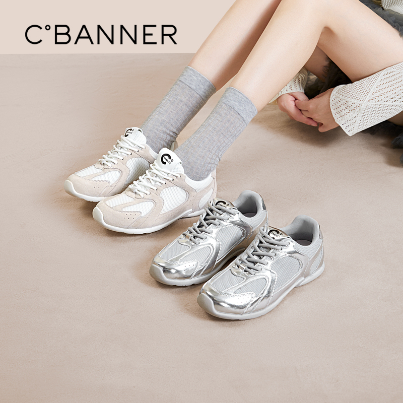 千百度低跟网面鞋女款秋季轻便时尚休闲鞋A24404291