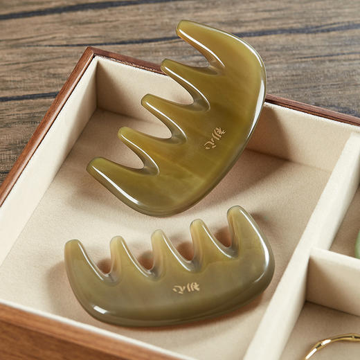 初心| 牦牛角五齿经络梳 商品图2