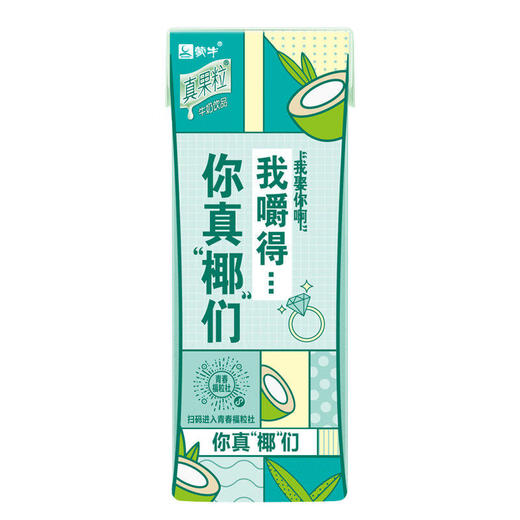 蒙牛-真果粒椰果果粒牛奶饮品250g *12/箱 商品图2