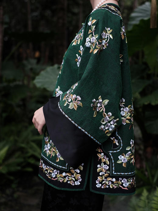 盛唐牡丹 |高货-大宋玉兰重工刺绣中式太太服 商品图2