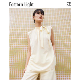Eastern Light/乙来系带上衣女夏衬衫女新款