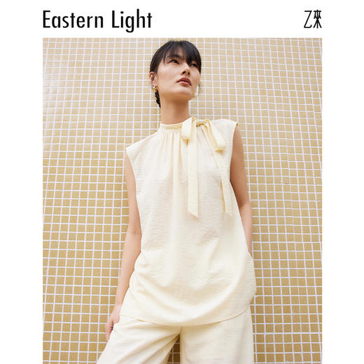 Eastern Light/乙来系带上衣女夏衬衫女新款 商品图0