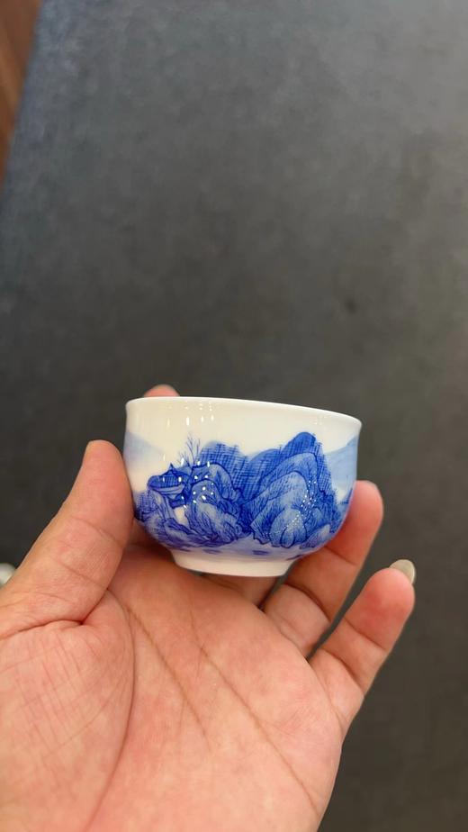 青花山水主人杯 商品图0