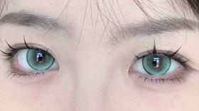 HUOHUOCON半年抛美瞳 绿光蜥蜴 14.5mm