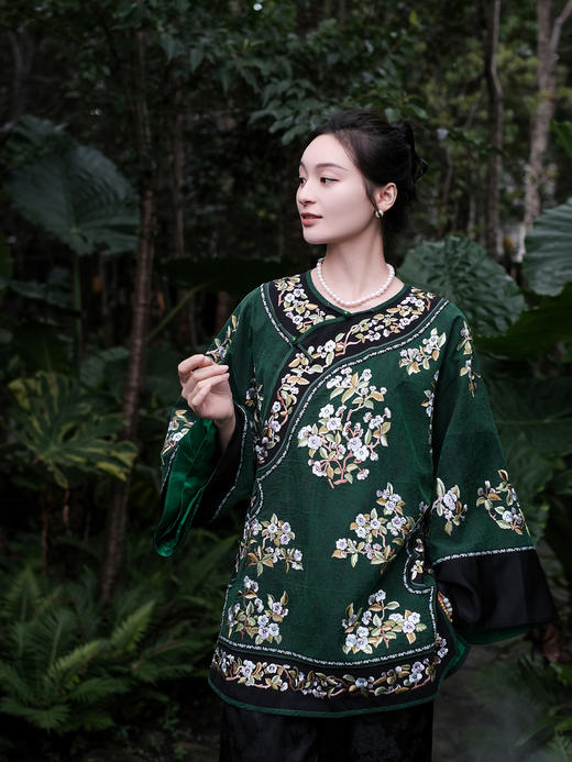 盛唐牡丹 |高货-大宋玉兰重工刺绣中式太太服 商品图3