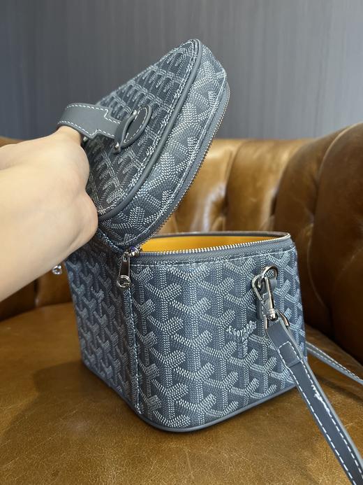 Goyard/戈雅Muse老花化妆包斜挎包拉链手提单肩包盒子包 商品图7