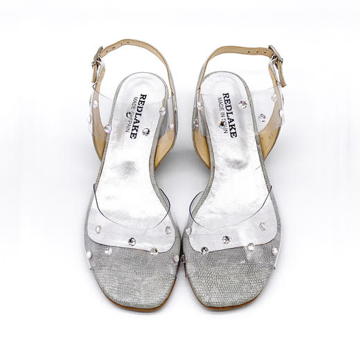 西班牙原产时尚舒适女凉鞋T2191冰蓝色(公主水晶鞋系列) 商品图3