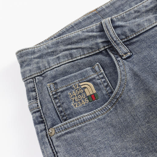 【断码清仓】HX 夏季水洗牛仔九分裤S210420043101 商品图3