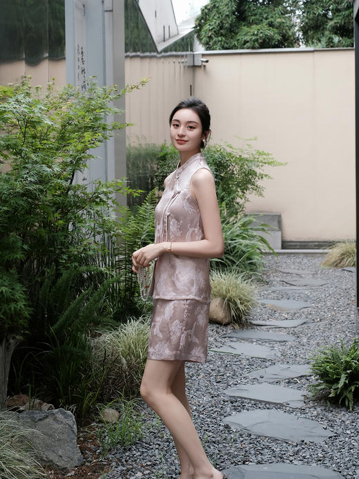 微瑕秒杀 |盛唐牡丹 |银粉冠乐绉小凤凰纹短裤[特价品](特殊商品不退不换) 商品图3