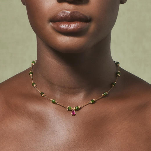 订购8周到｜Tityaravy-TANZA-透辉石 石榴石 项链［法国设计师］ 商品图1